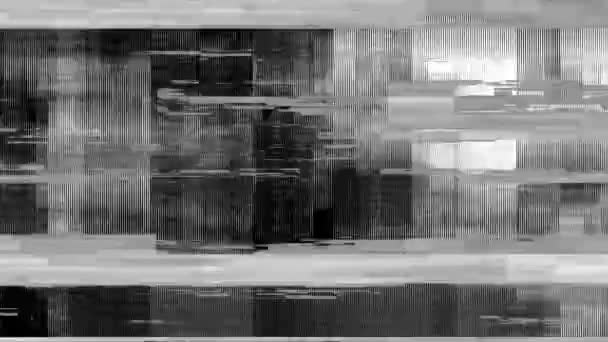 Glitch Overlays Abstracte Achtergrond — Stockvideo