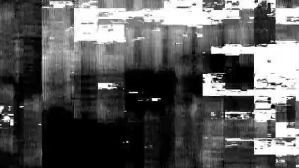 Glitch Overlays Abstracte Achtergrond — Stockvideo