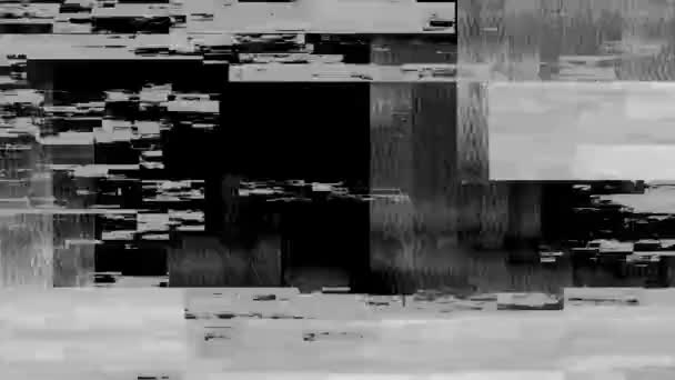 Glitch Overlays Abstract Background — Stock Video