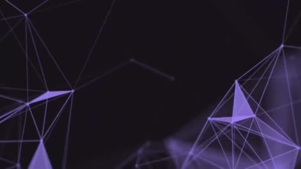 Plexus Glitch Hintergrund in verschiedenen Farben 14 — Stockvideo
