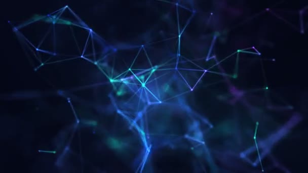 Plexus Network Abstract Background — Stock Video