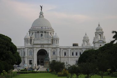 Kolkata, Batı Bengal / Hindistan - 11 Mayıs 2017: Victoria Memorial, Kolkata, Hindistan