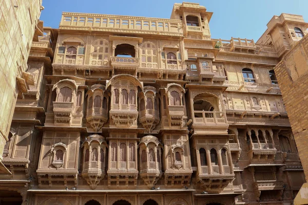 Patwon Haveli Jaisalmer Rajasthan Indie První Těchto Havel Byl Zadán — Stock fotografie