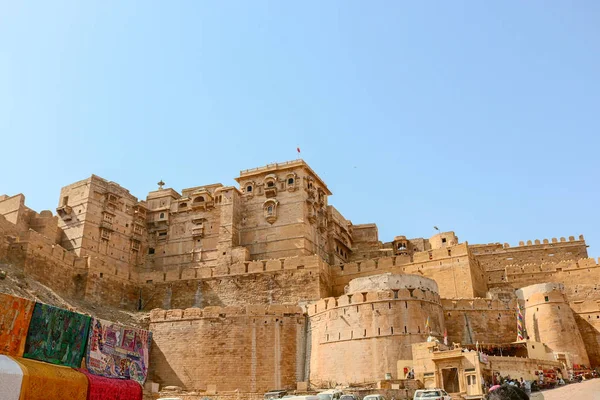 Fuerte Jaisalmer Segundo Fuerte Más Antiguo Rajasthan Construido 1156 Por — Foto de Stock