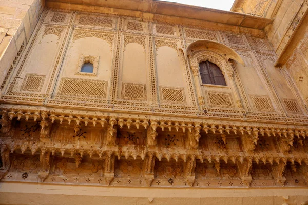 Patwon Haveli的外部 Jaisalmer Rajasthan India 其中的第一座是1805年由Guman Chand Patwa委托建造的 — 图库照片