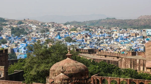 Den Blå Staden Jodhpur Skyview Över Jodhpur City Från Toppen — Stockfoto