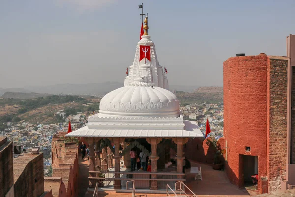 Jodhpur Rajasthan India Ottobre 2018 Tempio Chamunda Trova All Interno — Foto Stock