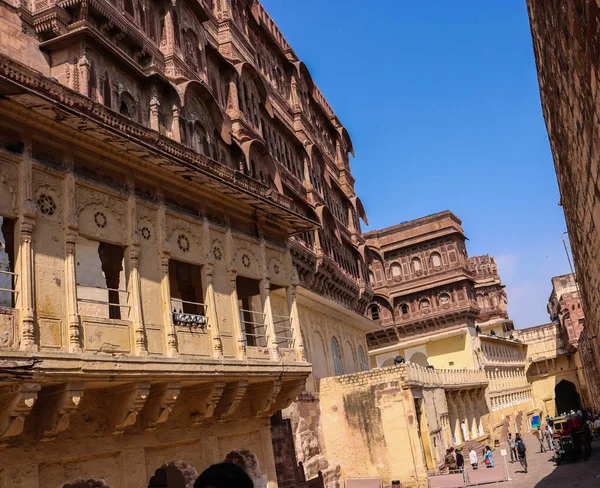 Jodhpur Rajasthan Indien Oktober 2018 Utsidan Mehrangarh Fort Mehrangarh Eller — Stockfoto