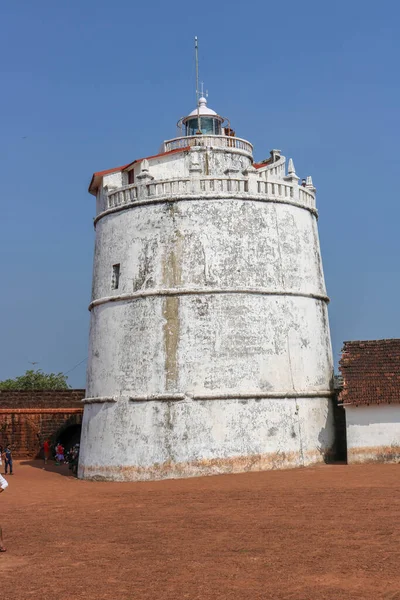 Goa India Diciembre 2019 Fort Aguada Fuerte Portugués Bien Conservado — Foto de Stock