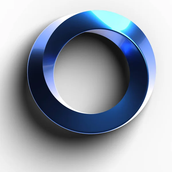 Representación 3D de un anillo Moebius Imagen de stock