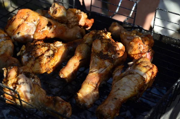 Foto Delle Zampe Pollo Alla Griglia — Foto Stock