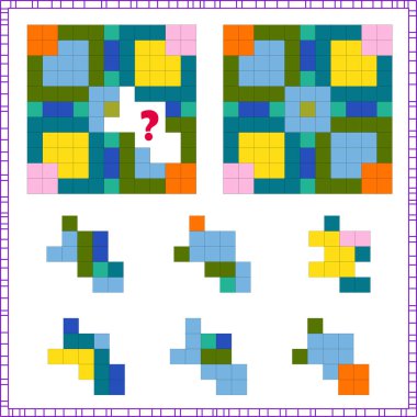 mantık ve dikkat görevi.