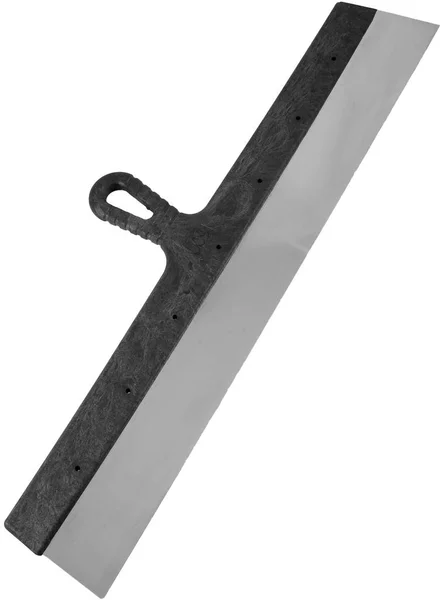 Beyaz arka plan üzerinde izole metal spatula — Stok fotoğraf