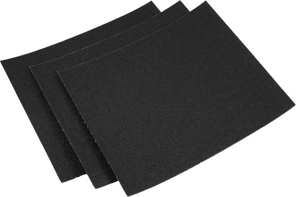 Close up sandpaper isolated on white background