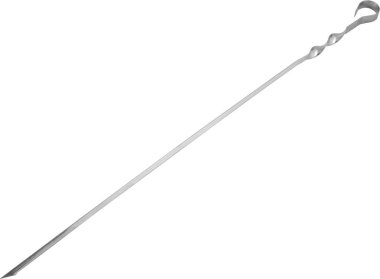 Paslanmaz çelik Barbekü şişleri üzerine beyaz izole