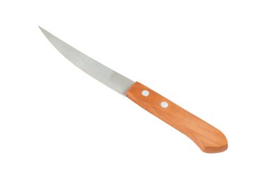 Şefin Bıçağı Beyaz Arkaplanda İzole Edildi