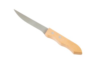 Şefin Bıçağı Beyaz Arkaplanda İzole Edildi