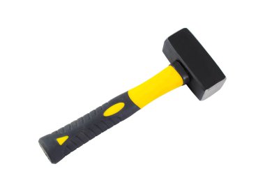Metal balyoz beyaz arkaplanda izole edildi