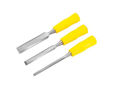 Beyaz bir arka plan üzerinde izole carpenter'ın keski