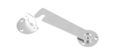 Kapı mandalı beyaz arkaplanda izole edildi