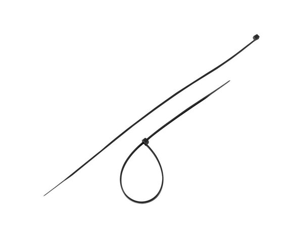 Кабельный галстук на белом фоне