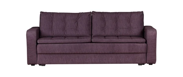 Фіолетовий диван ізольований на білому — стокове фото