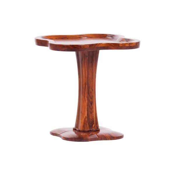 Small antique wooden table isolated — Stock Photo, Image