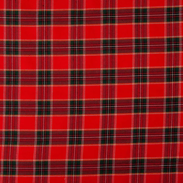 Blank red checkered fabric texture background — Stock Photo, Image