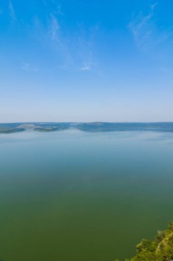 Panoramik fiyortları ve bay Bakota bir yükseklikten. Bakota, Ukrayna