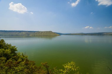 Panoramik fiyortları ve bay Bakota bir yükseklikten. Bakota, Ukrayna