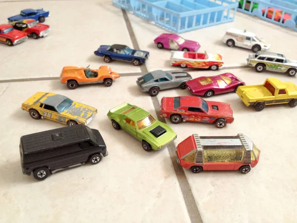 Rodas quentes Matchbox brinquedos de carro clássicos — Fotografia de Stock