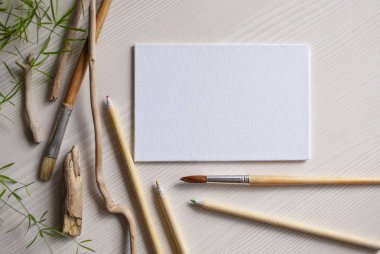 Yaratıcılık ve ekoloji. Bir yazıt veya resim için arka plan.