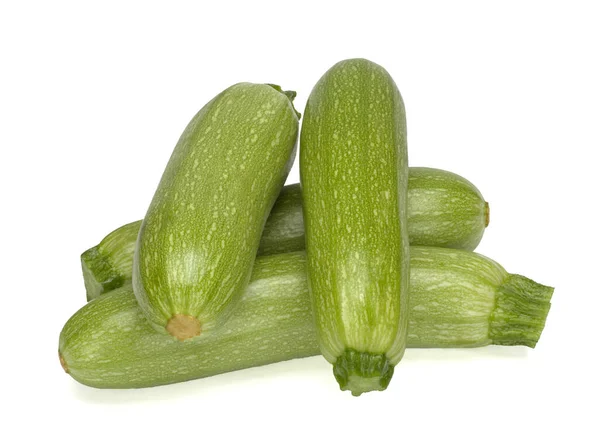 Kürbis, Gemüsemark, Zucchini isoliert auf weißem Hintergrund — Stockfoto