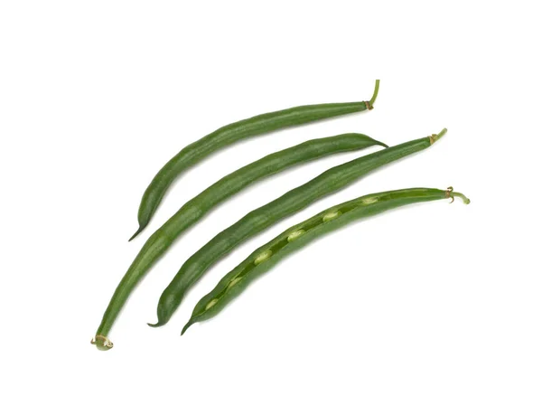 Green beans on white background — Stock Photo, Image
