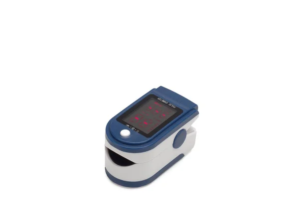 Pulsoximeter som används för att mäta puls- och syrenivåer — Stockfoto
