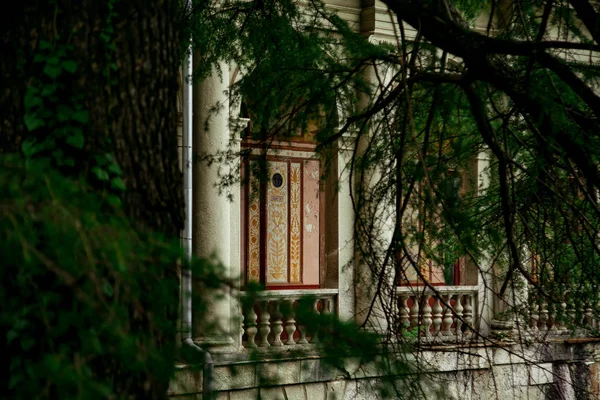 Architektur Altbau Renovierung Schloss Verlassene Bibliothek — Stockfoto