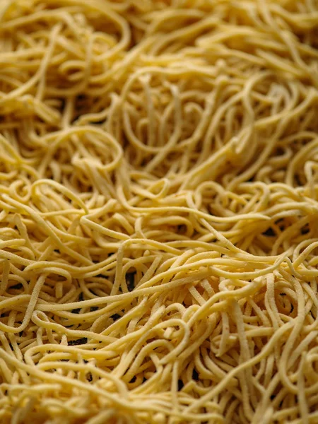 Лапша Сушеными Яйцами Сырые Свежие Спагетти Продукты Питания — стоковое фото