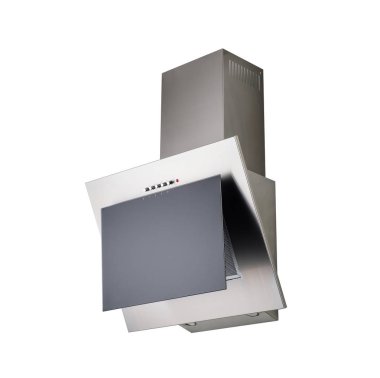 Modern beyaz mutfak hood, üzerinde beyaz izole. 