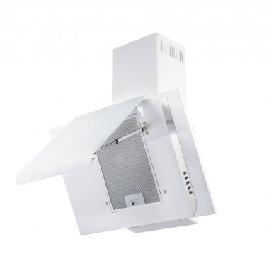 Modern beyaz mutfak hood, üzerinde beyaz izole. 