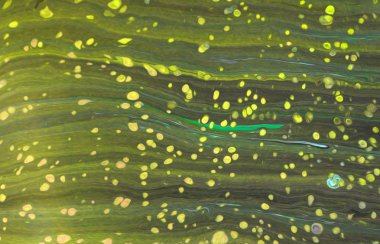 Mermer soyut akrilik zemin. Doğa yeşili mermer sanat eseri dokusu. Altın parıltı.