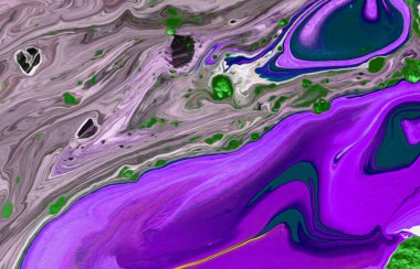 -Mavi ve altın sıvı doku. Elle çizilmiş Ebru arka plan. Mürekkep mermer soyut desen