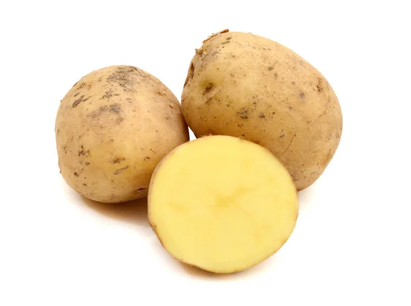 Нова Картопля Ізольована Білому Тлі — стокове фото