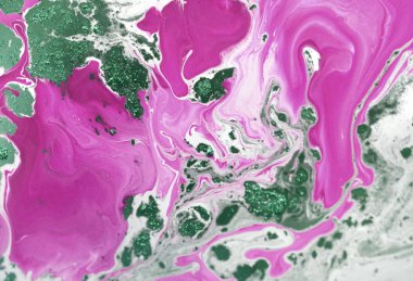 Sıvı altın mermer desen. Soluk mor arka plan