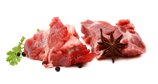 Fresh Beef White Background — Stock Photo, Image
