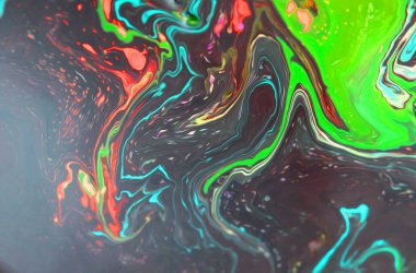 Mermer yeşil ve altın soyut arka plan. Sıvı mermer desen