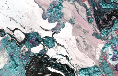 Handdrawn Mermer doku mürekkep. Ebru el yapımı dalga geçmiş. Kraft kağıt yüzeyi. Eşsiz sanat illüstrasyon. Sıvı Ebru doku.