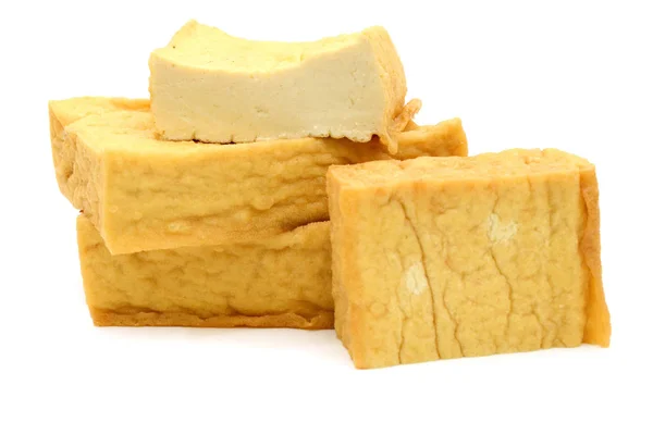 Tofu Isolerad Vit Bakgrund — Stockfoto