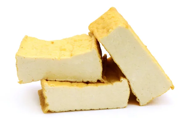 Tofu Aislado Sobre Fondo Blanco —  Fotos de Stock