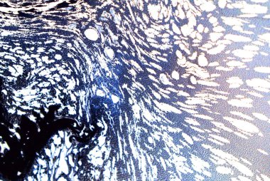 Mavi ve pembe el boyalı arka plan