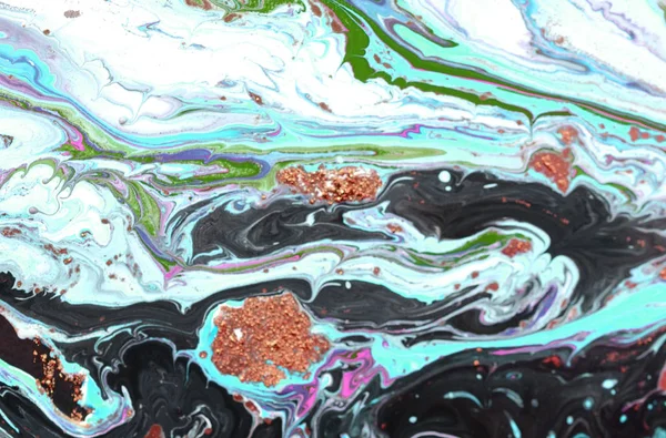 Yaratıcı soyut el boyası arka plan, mermer doku, akrilik boya parçası tuval üzerinde. Modern sanat. Çağdaş sanat.
